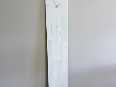 木製の自立式フロア置き時計 / フロアクロック 古材 無垢材 ハンドメイド パッチワーク風 ナチュラル 大型 インテリア 家具