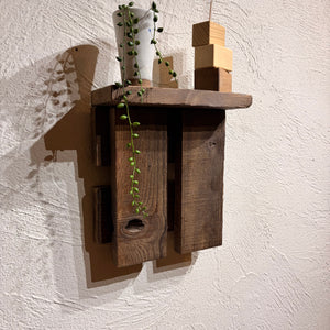 古材の格子壁掛け【ヴィンテージウッド】