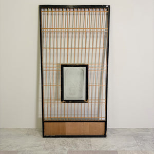 細工ガラスと木組みの建具【キツツキ】