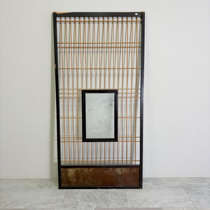 細工ガラスと木組みの建具【鯉】