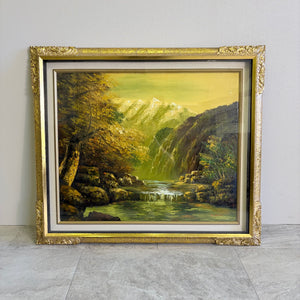 K.YAMADA作：渓谷山岳風景画